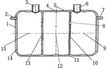 Large three-lattice integrated geographical septic tank