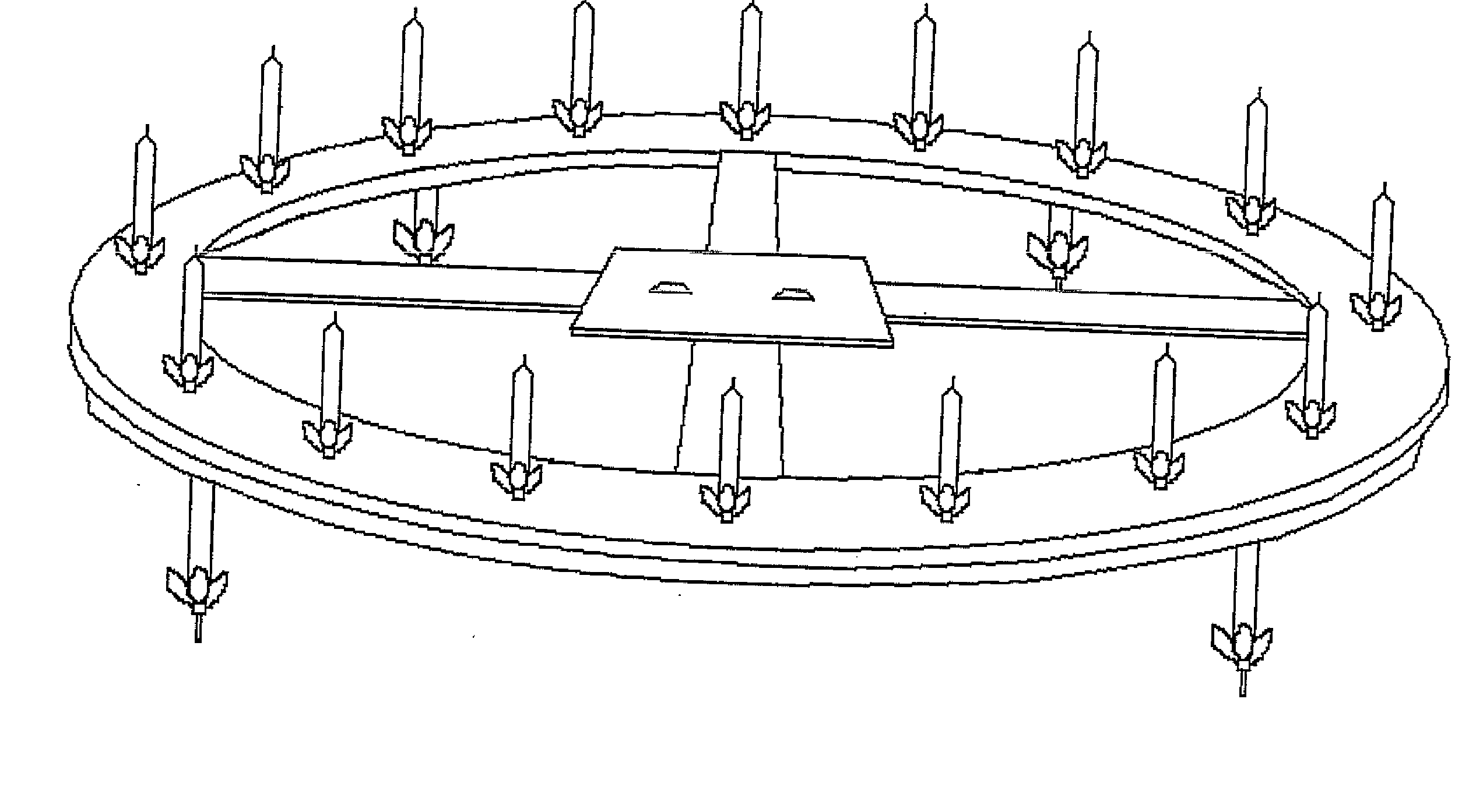 Device For Placing And Removing Birthday Candles at a Single Time On/From The Cake Regardless Of The Number of Candles