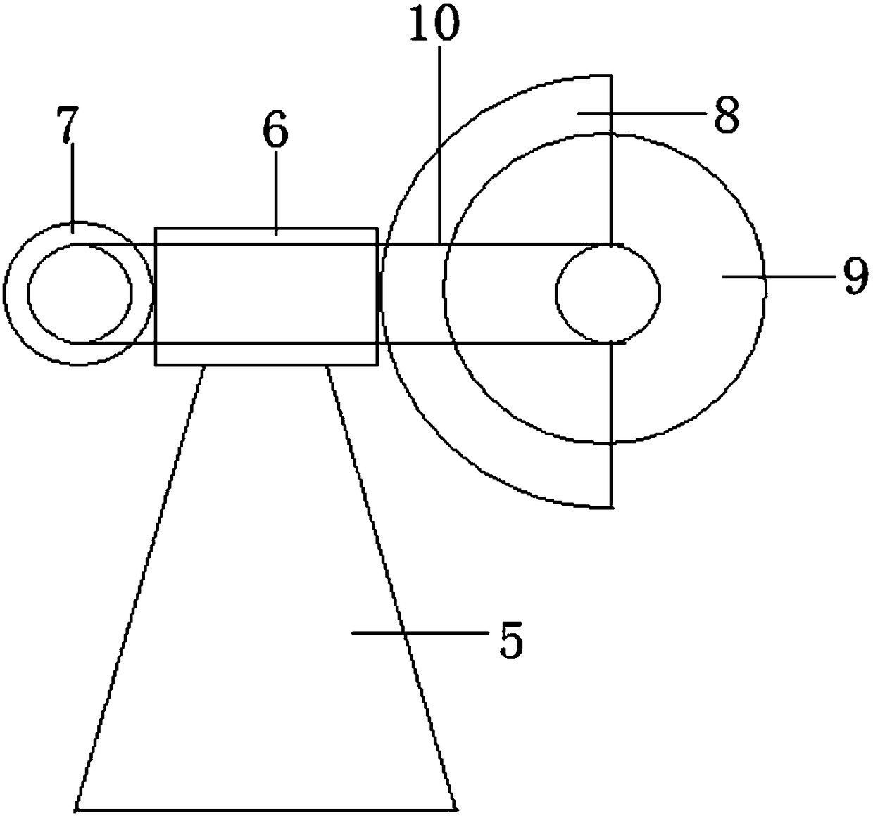 Metal tube cutting device