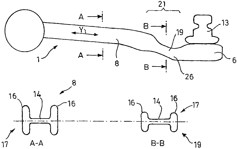 Transverse control arm of a motor vehicle