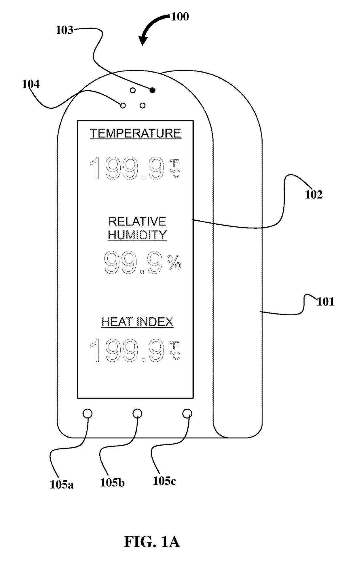 Clippable air condition monitor device