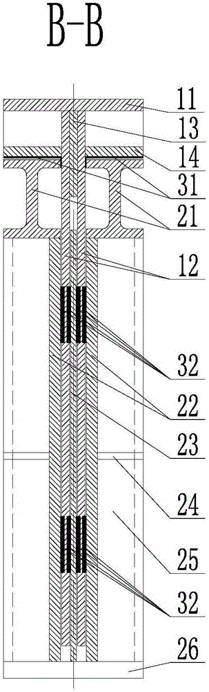 Damping wall with pressure-bearing and sliding features