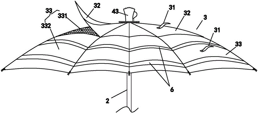 Personalized detachable straight umbrella