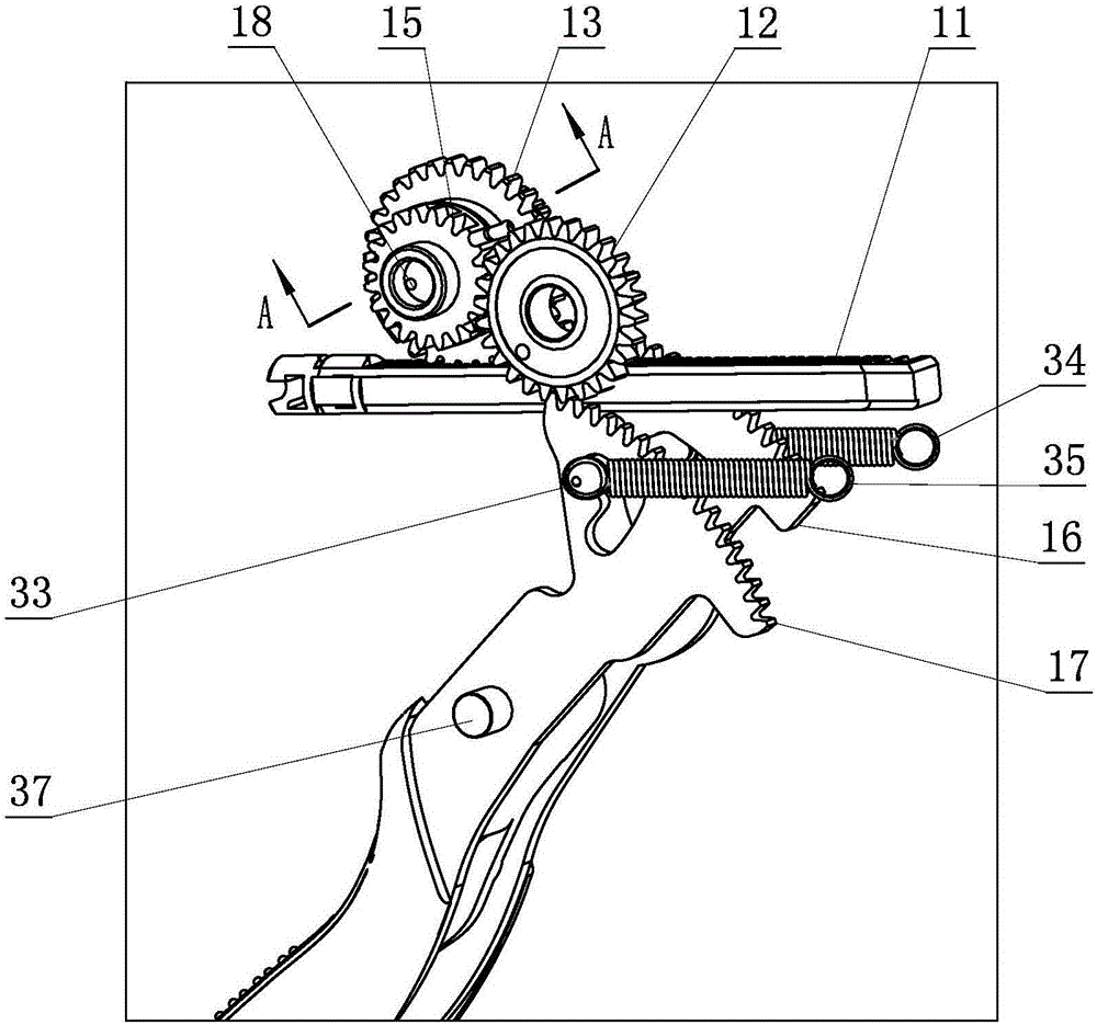 A cutter driving device for an intracavity cutting stapler