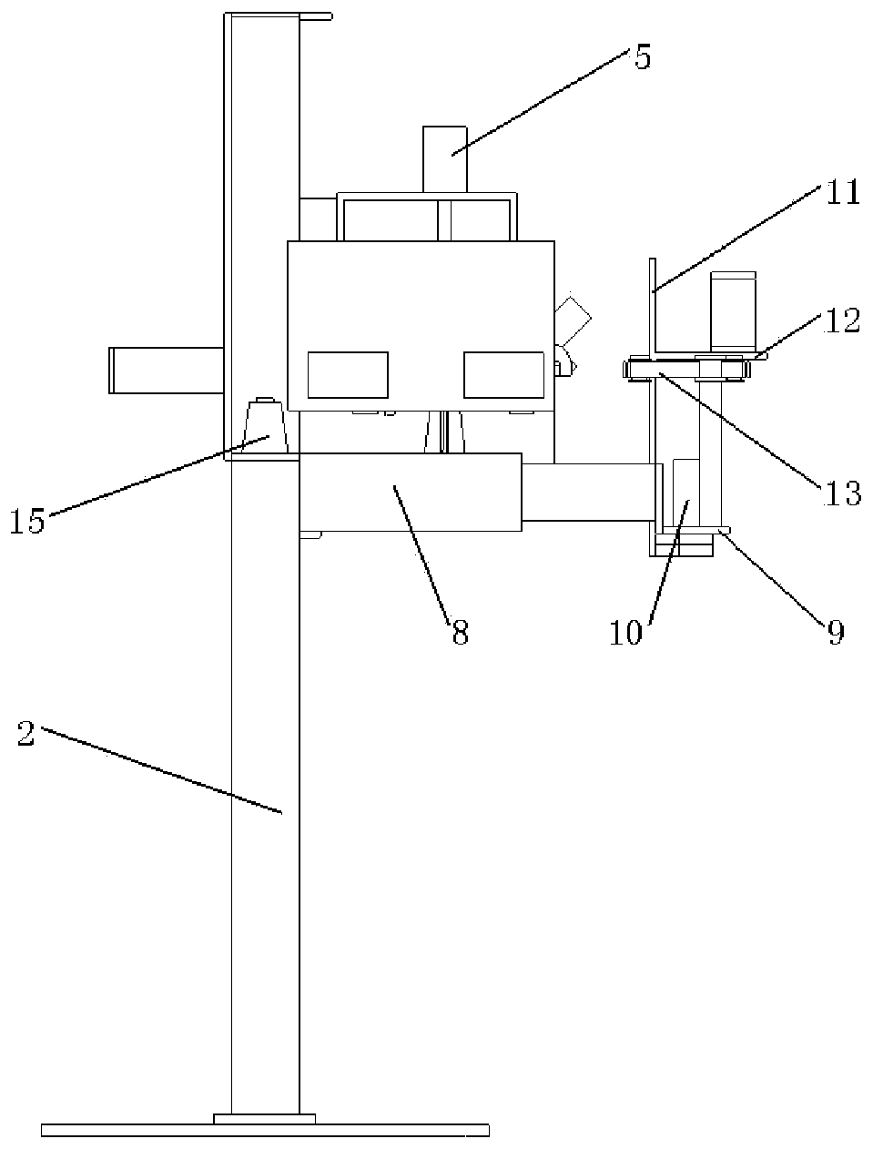 Reeled yarn automatic stock splitting, line binding and knotting device