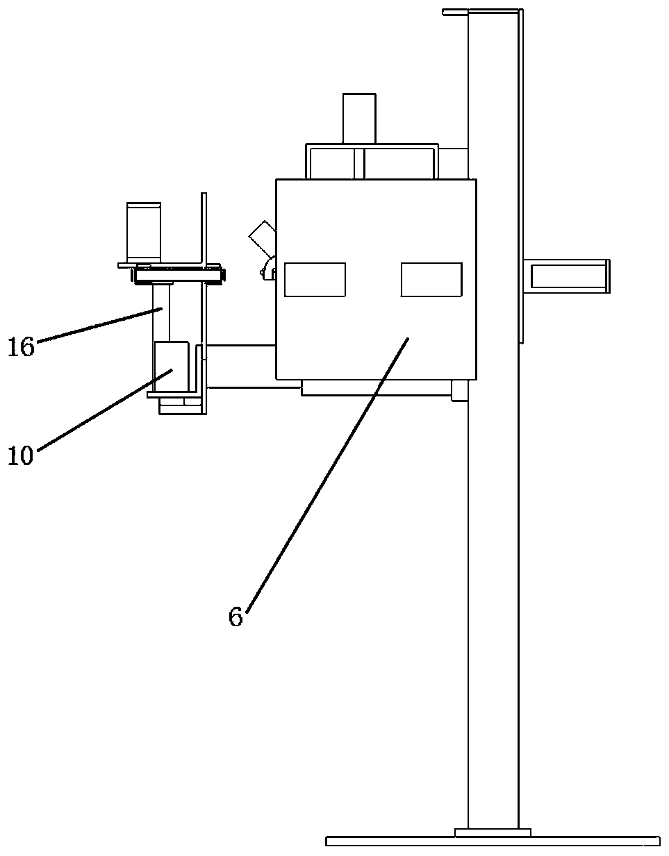Reeled yarn automatic stock splitting, line binding and knotting device