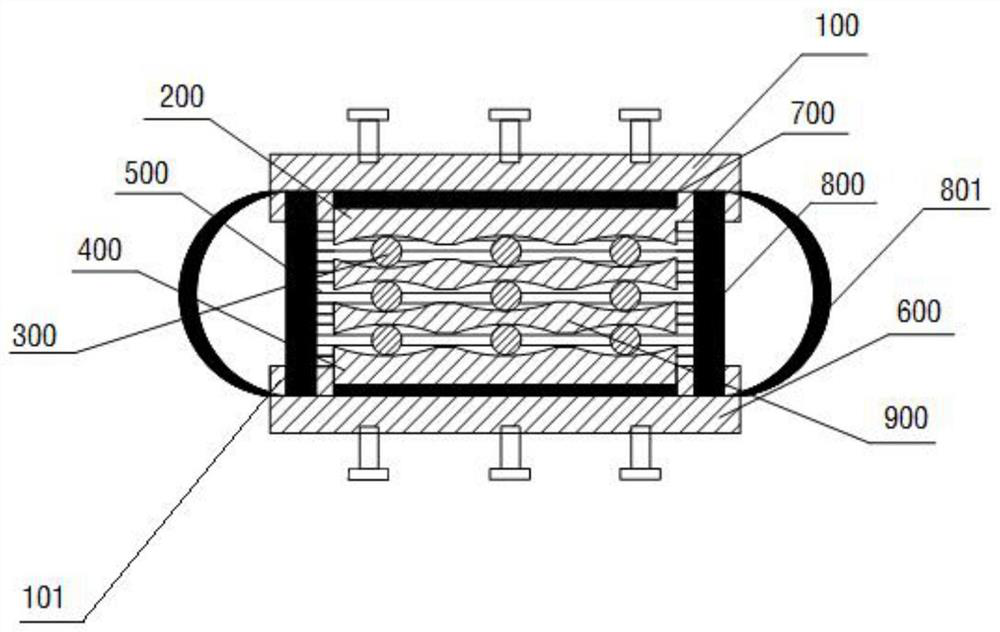 Multi-material composite rolling shock isolation device