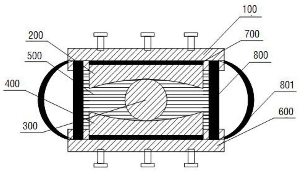 Multi-material composite rolling shock isolation device