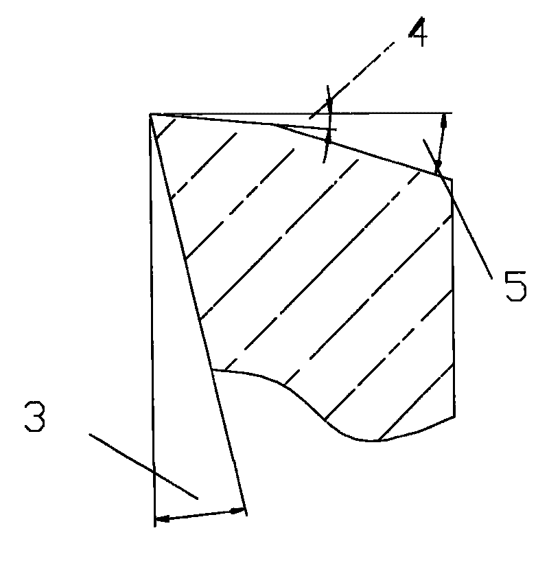 Method for processing nylon internal polygon and special cutter thereof
