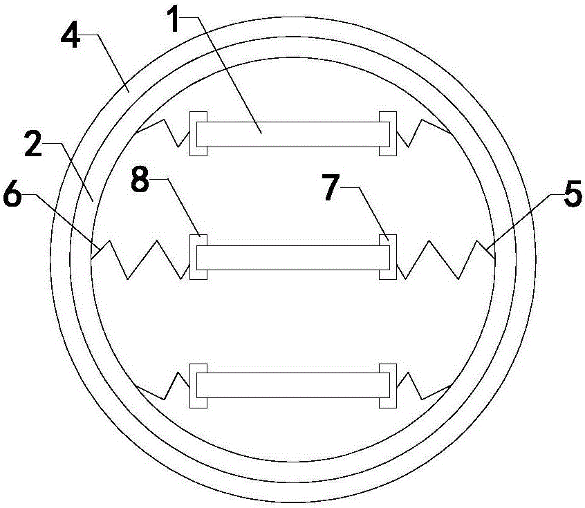 Efficient treatment resistance sheet type silencer