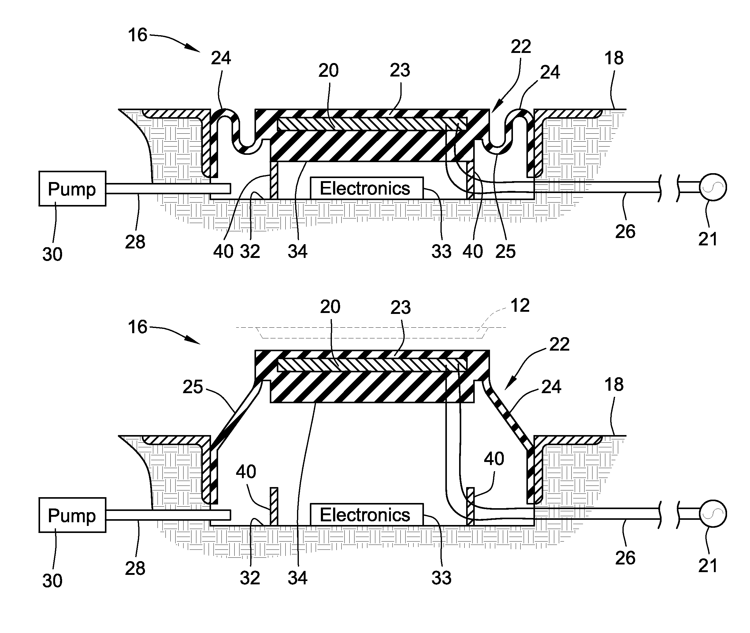 Extendable and deformable carrier for a primary coil of a charging system