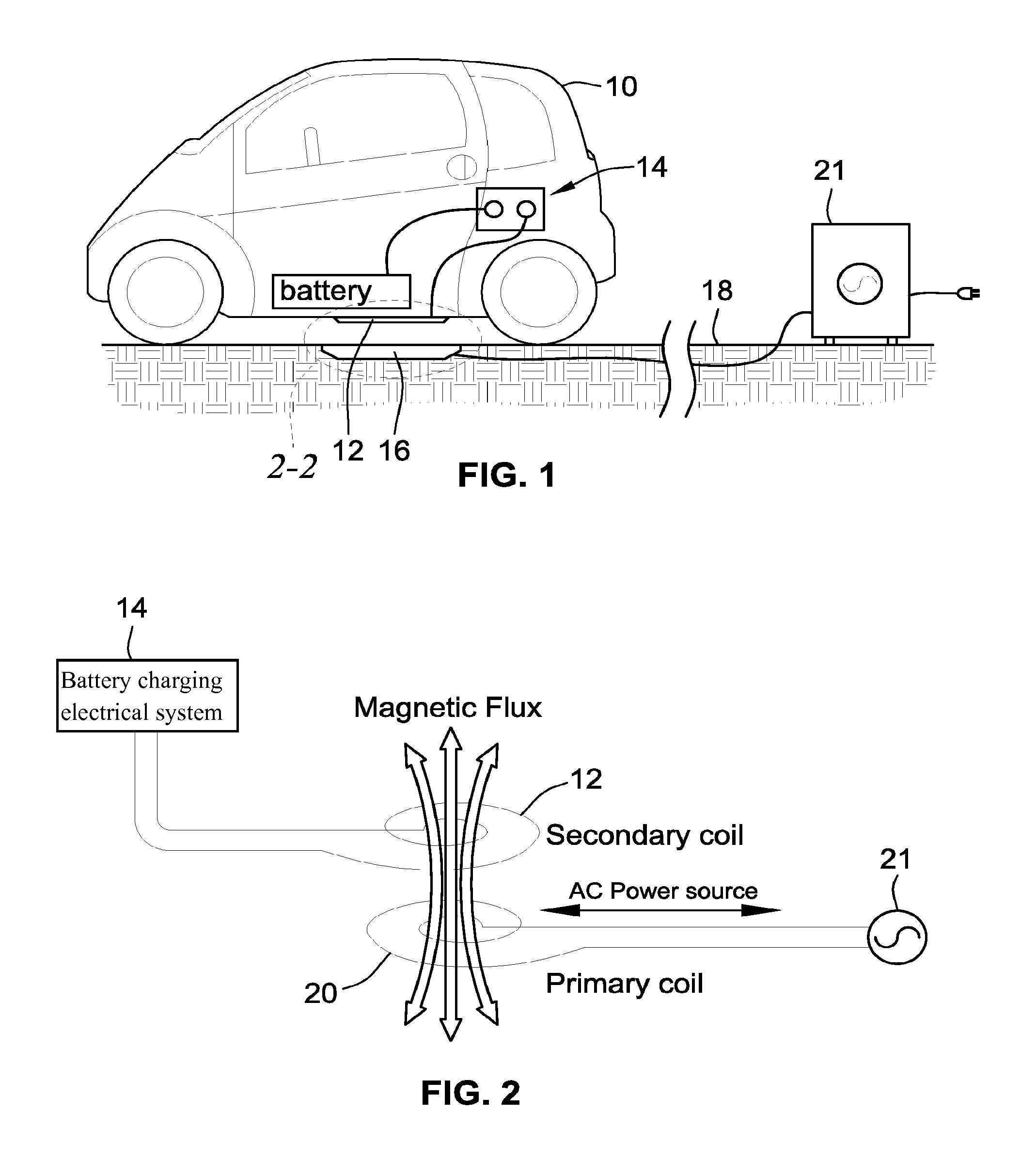 Extendable and deformable carrier for a primary coil of a charging system