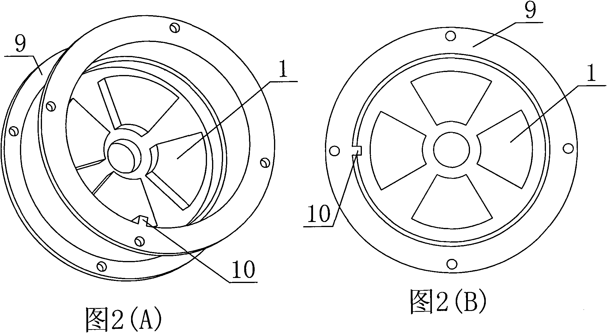 Single-phase alternating current permanent magnet linear disk type oscillating motor