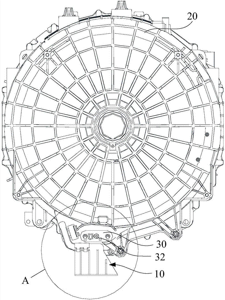 Safety plate assembly and washing machine