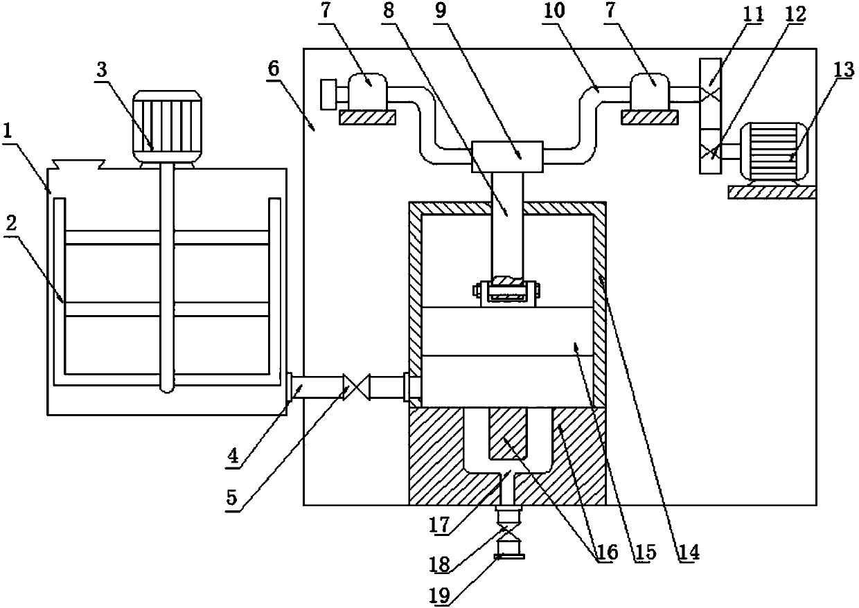 Energy-saving high-pressure homogenizing device for producing powdered oil