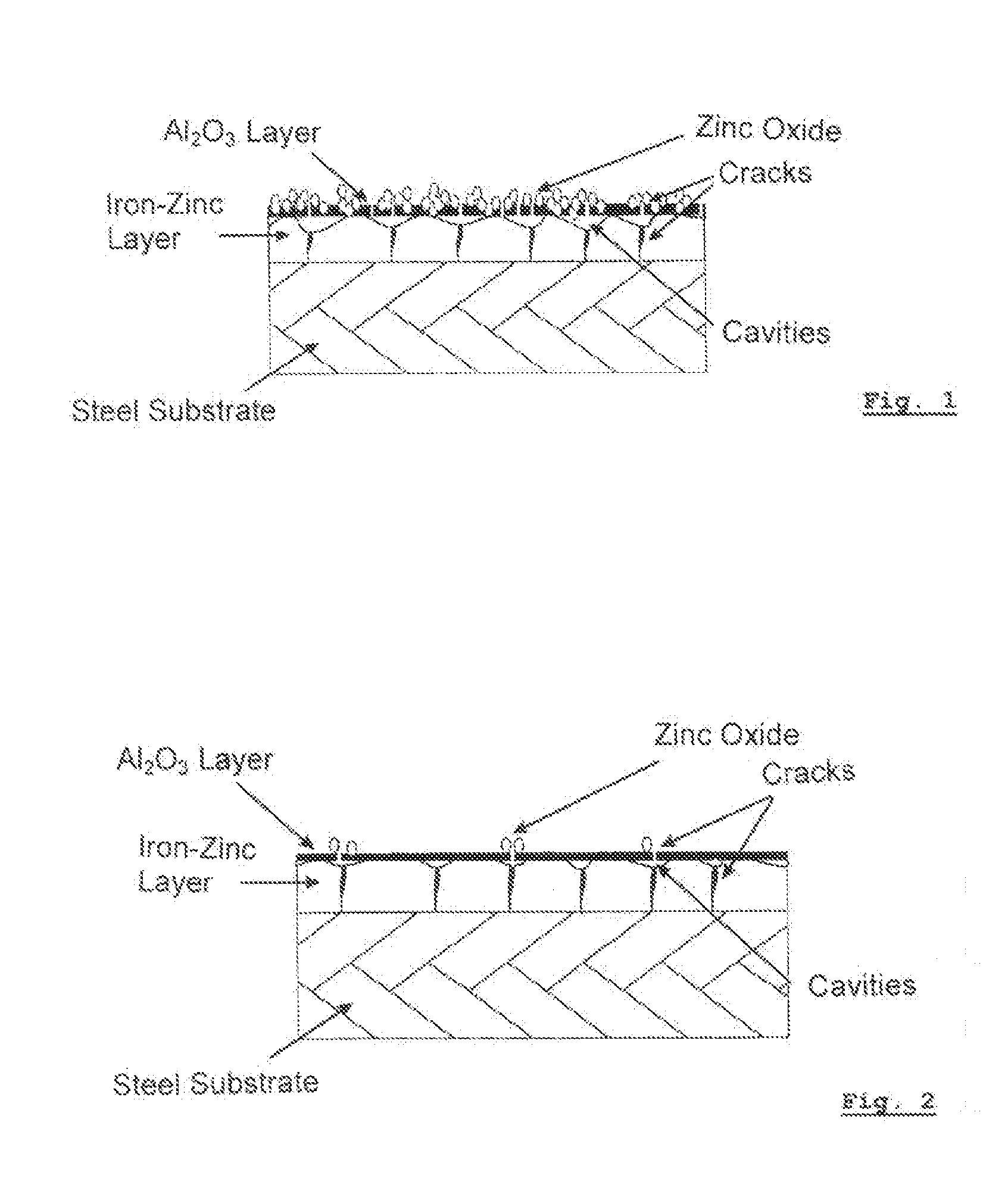 Method for the production and removal of a temporary protective layer for a cathodic coating