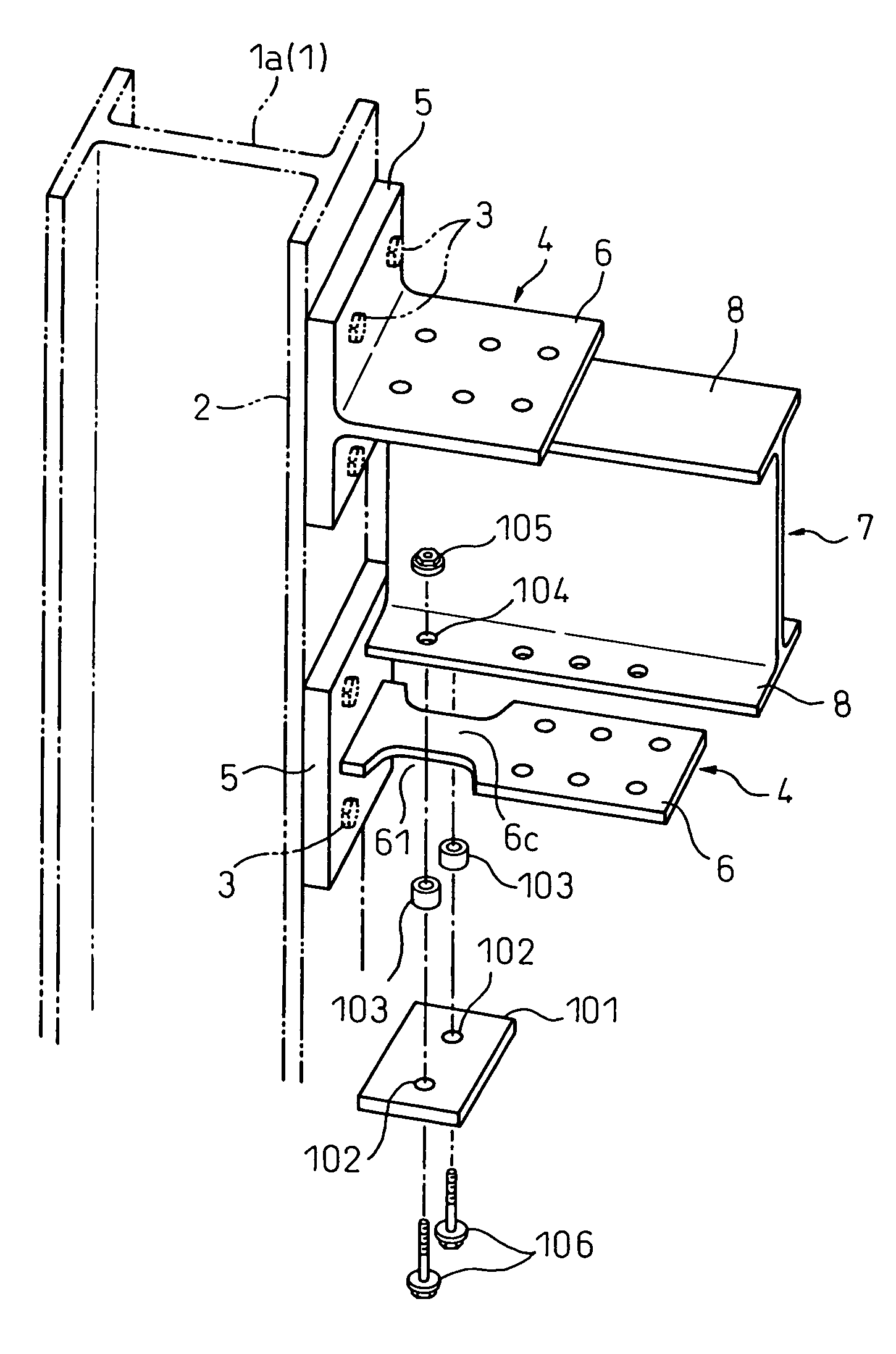 Column-and-beam join structure