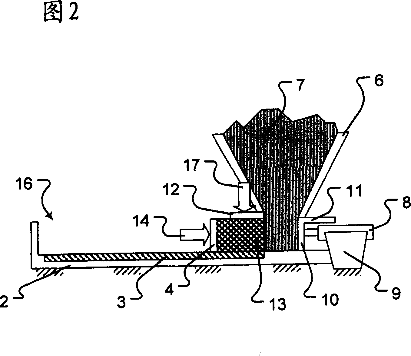 Process and device for producing horizontally tamped coal cakes