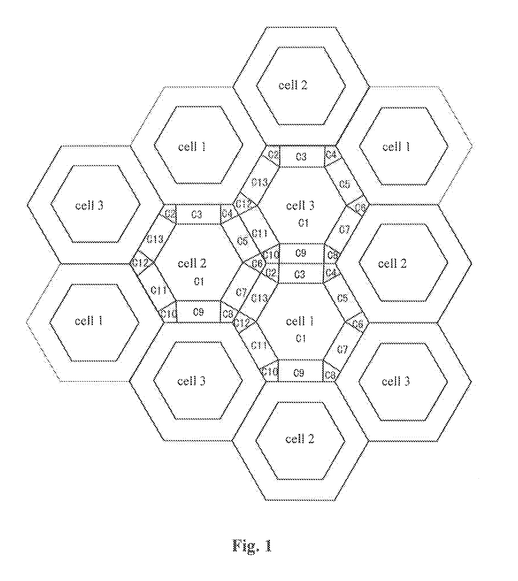Method for frequency reuse in cellular network