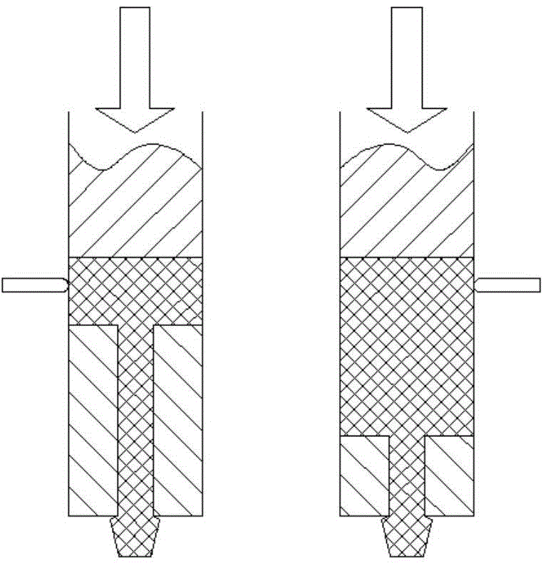 Double-charging barrel capillary pipe rheometer