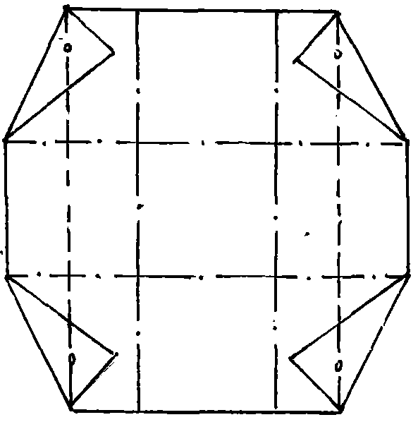 Method for making square box
