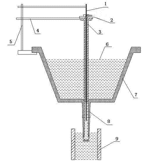Gun insertion type stopper rod device and method using same for absorbing inclusions at gate