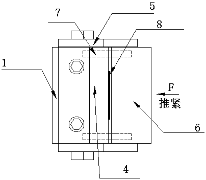 Bending clamp of flat lead