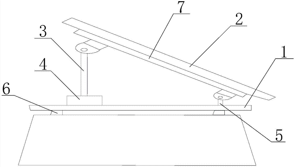 Photovoltaic bracket system with angle adjustment structure