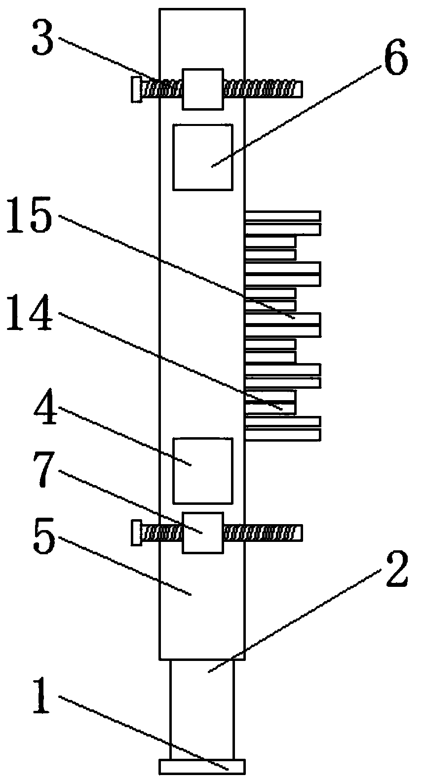 Exhaust discharging device which is used for combustion boilers and is convenient for cooling