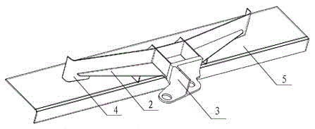 A 100% modern urban tram upper articulated mount