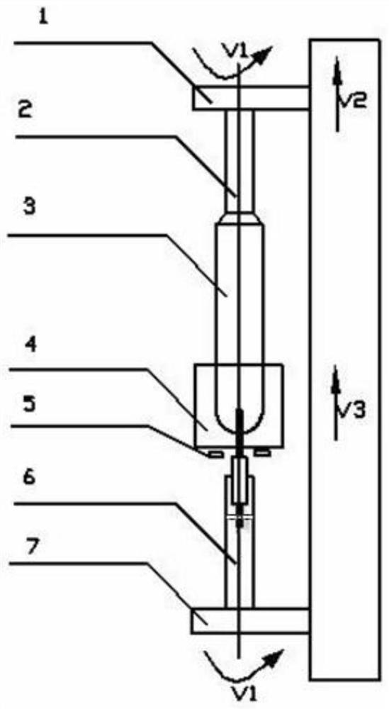 A VAD sintered optical fiber preform master rod stretching device and stretching method