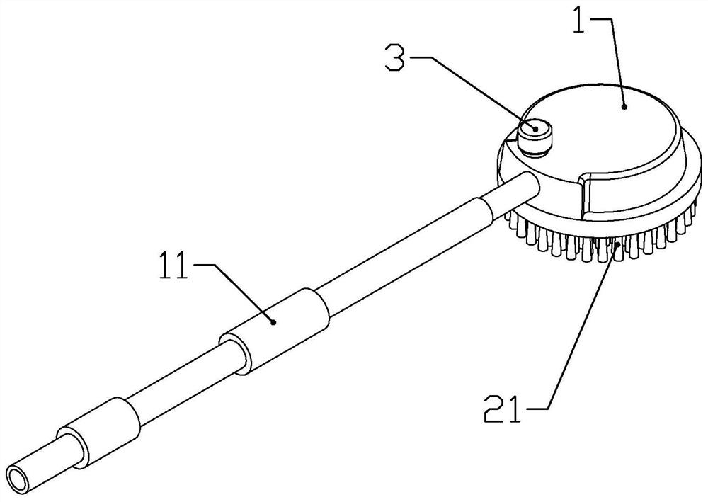 Multifunctional automatic car washing brush