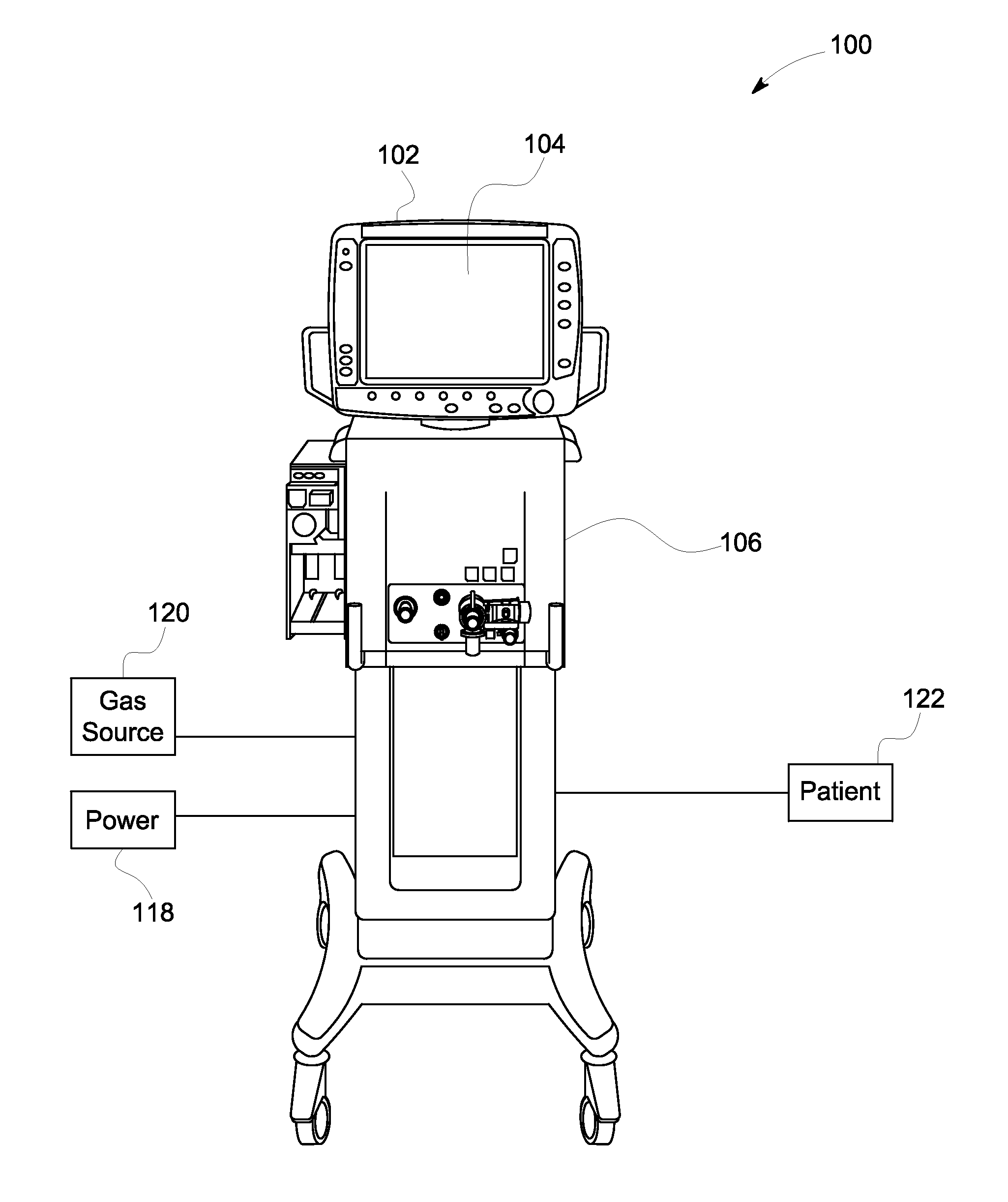 Method and system for controlling medical monitoring equipment
