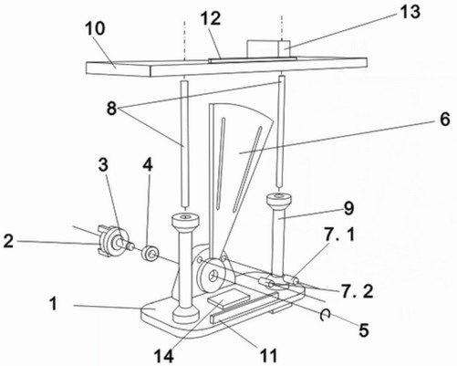 Automobile wheel guard plate measuring device