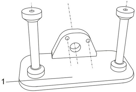 Automobile wheel guard plate measuring device