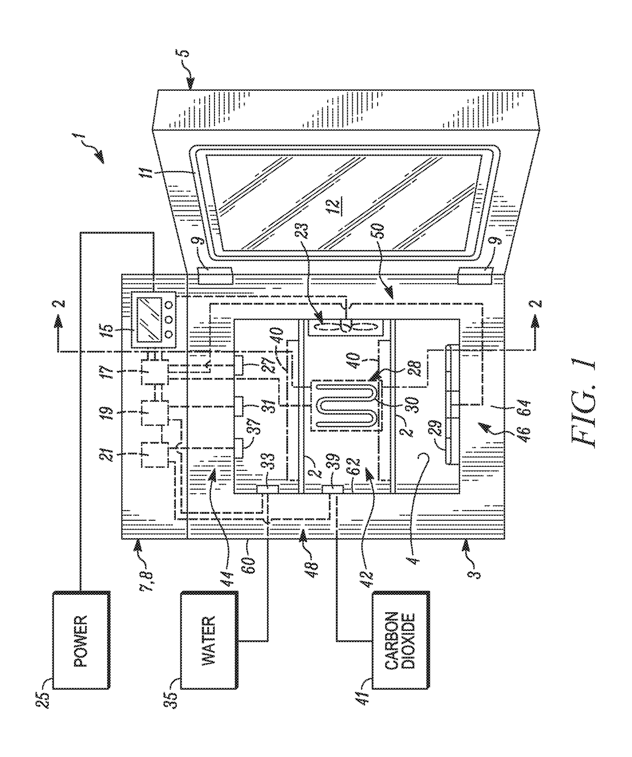Insulated chamber with packetized phase change material