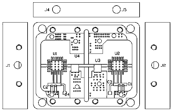 Manufacturing method for KU-band high-gain amplifier