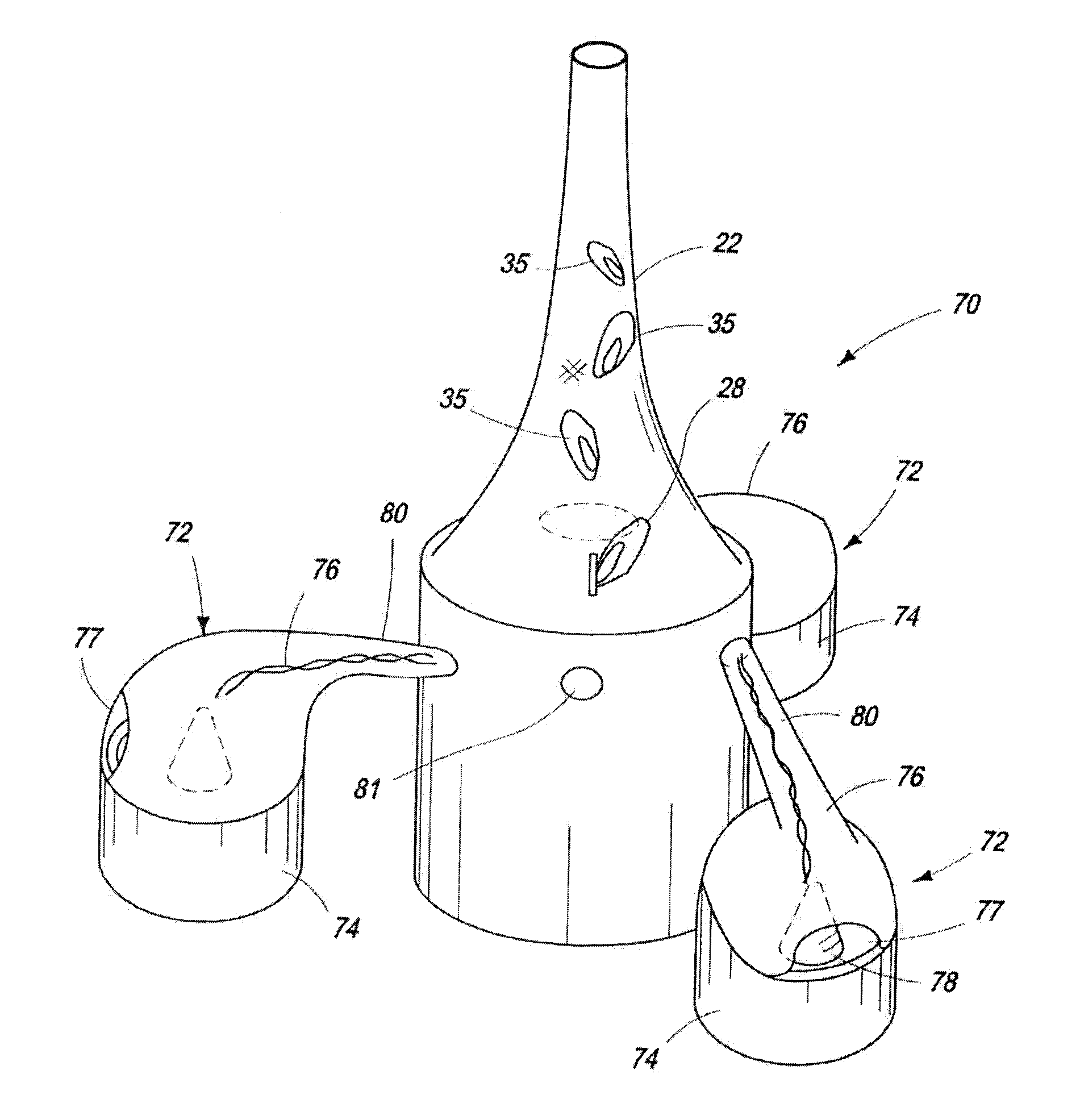 Apparatus and method for rotating a fire, a flame, a smoke plume, or for circulating heat and candle assembly therefor