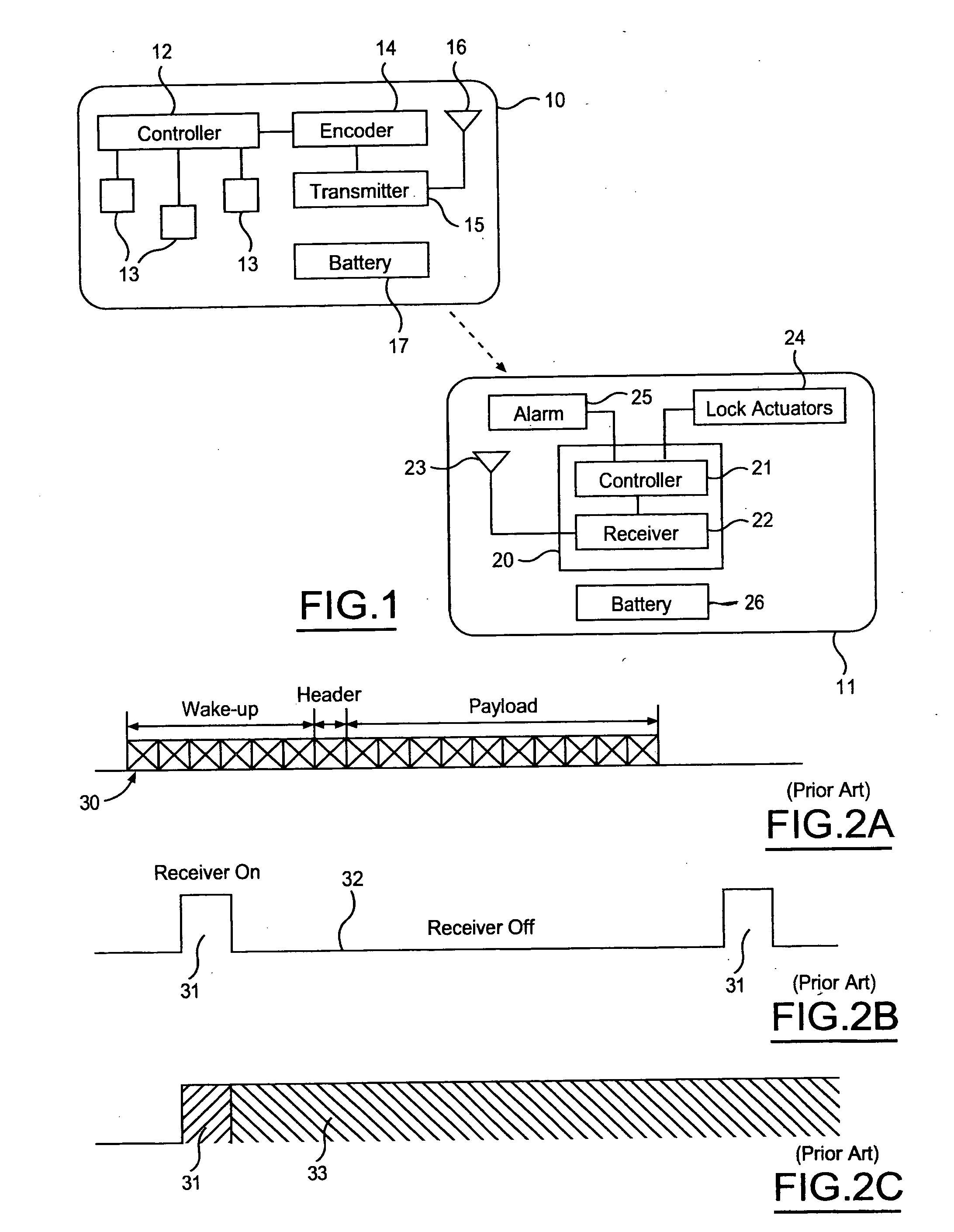 Remote entry system with increased transmit power and reduced quiescent current