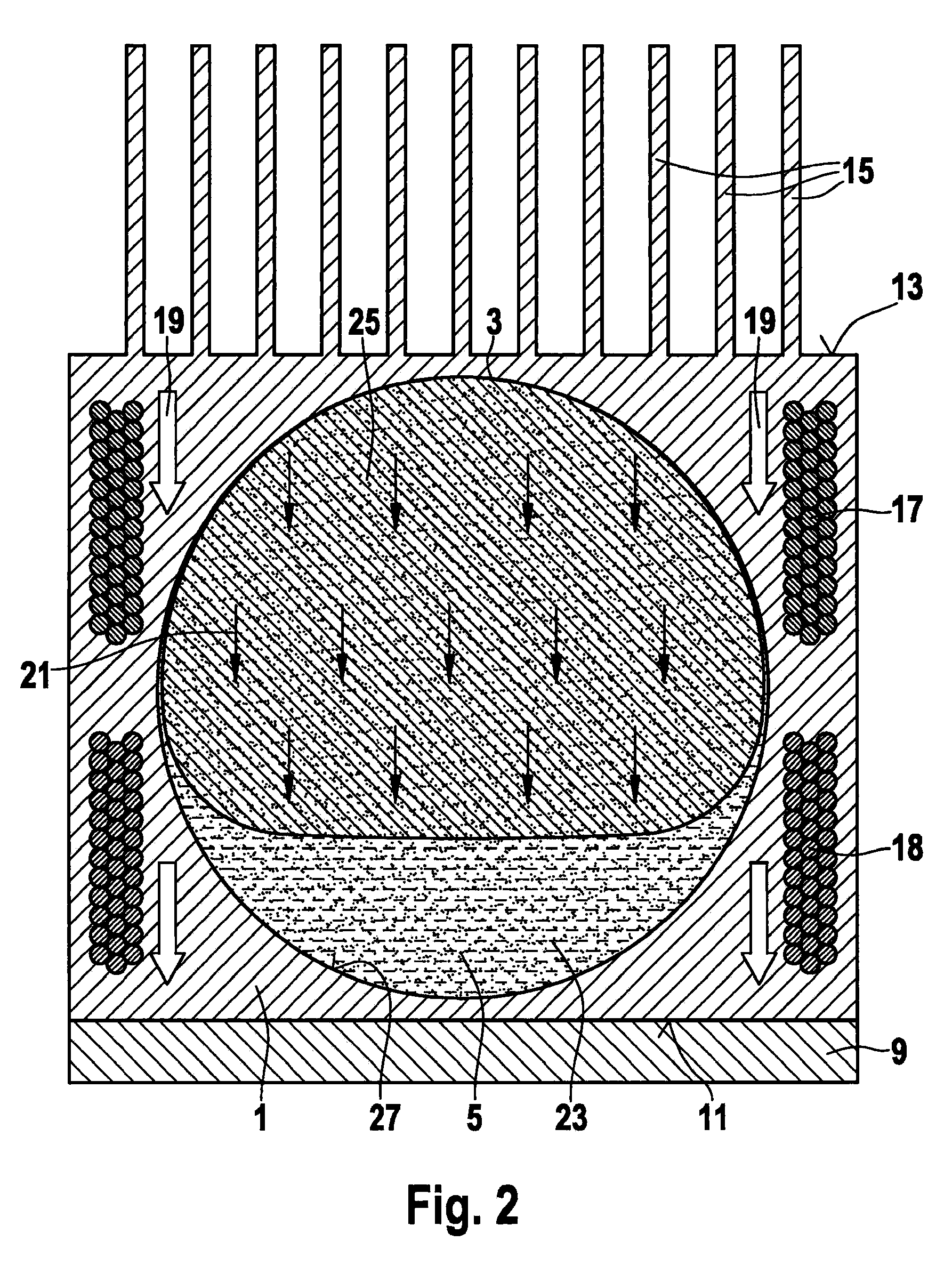 Device and method for cooling components using magnetizable phase-change material