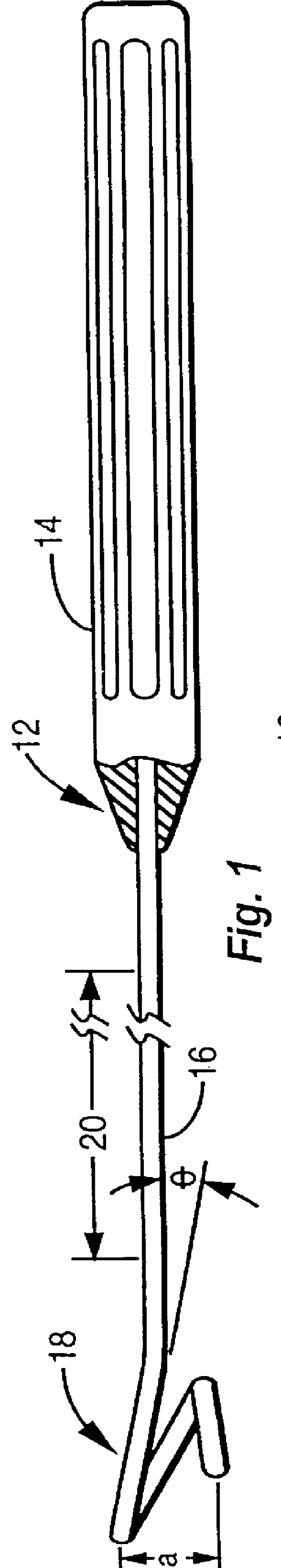 Surgical instrument for facilitating the detachment of an artery and the like