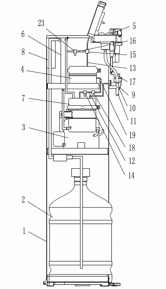 Drinking water coffee brewing machine and control method thereof