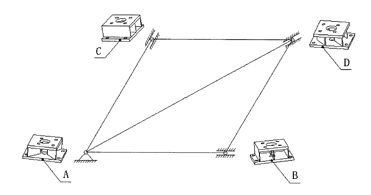 High stability multi-angle and multi-freedom satellite releasing and bearing apparatus of space remote sensing camera