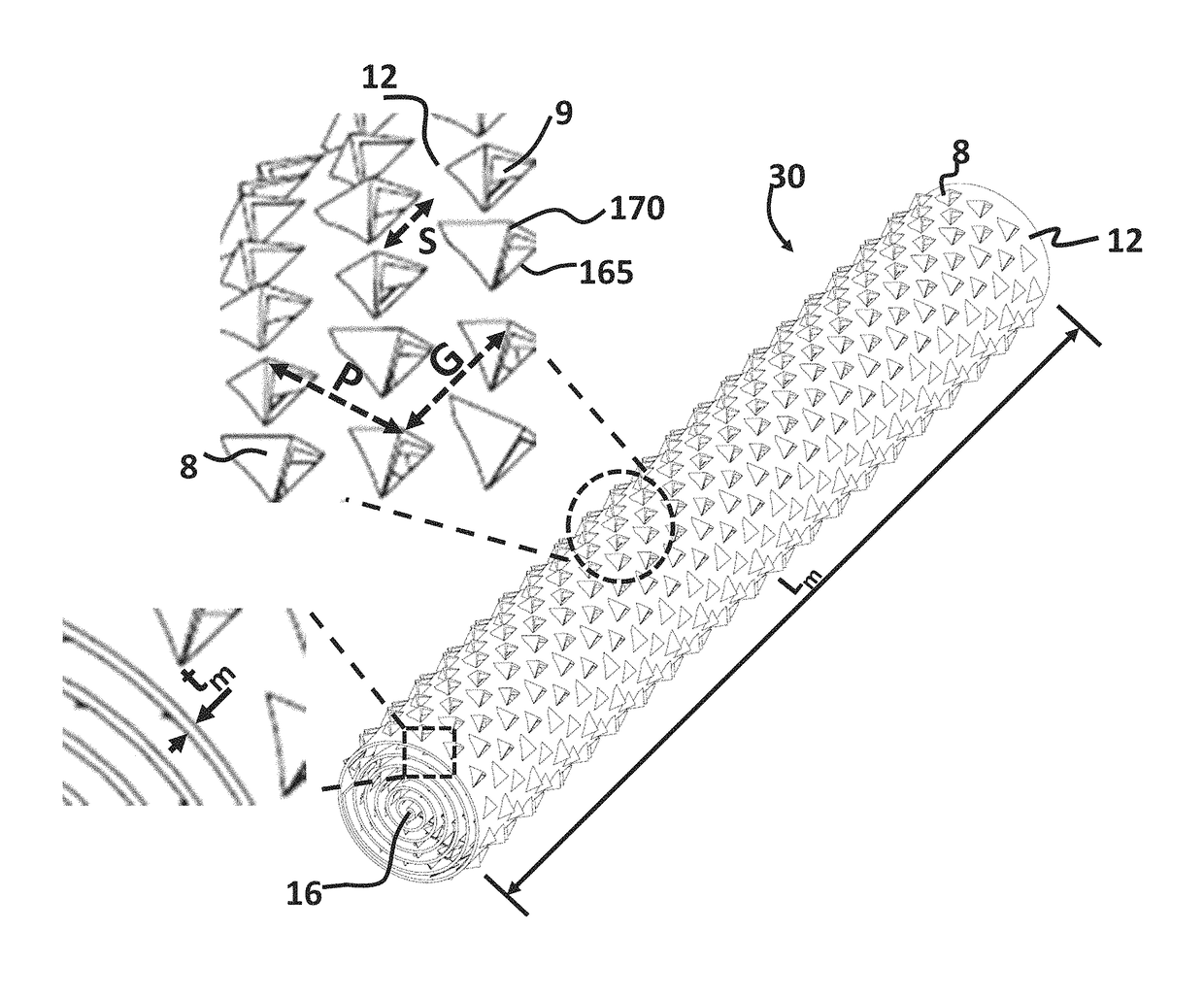 High aspect ratio catalytic reactor and catalyst inserts therefor