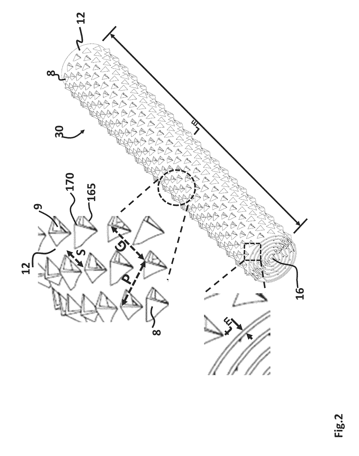 High aspect ratio catalytic reactor and catalyst inserts therefor