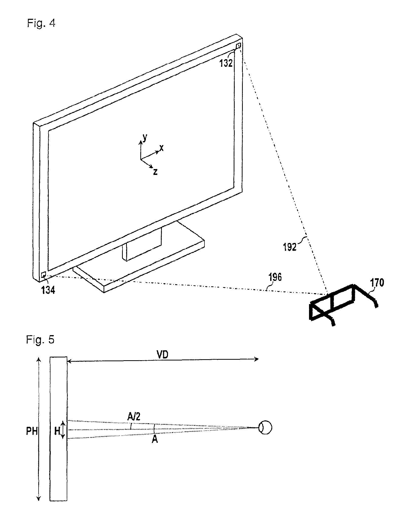 Viewing range notification method and TV receiver for implementing the same