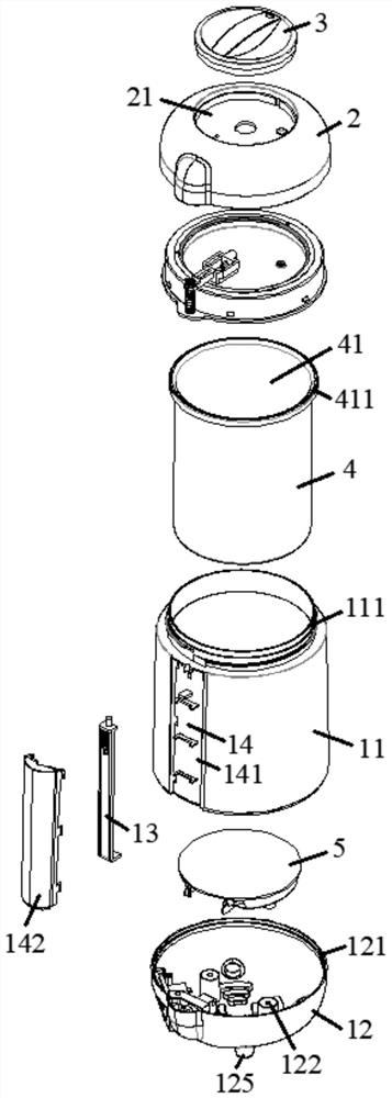 A passive switch type heating pot