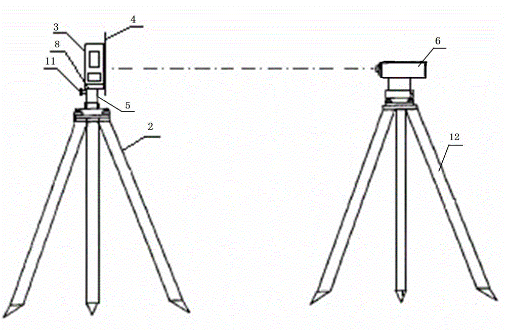 Camber measuring method of overhead and gantry crane and matched measuring device