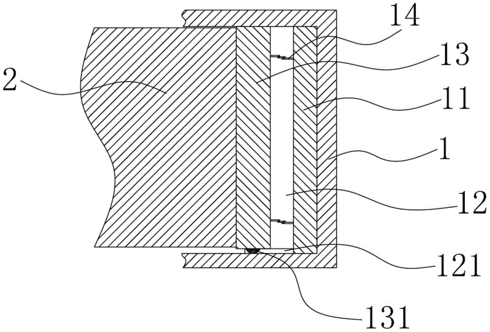 Ring-type stone secret door skeleton structure