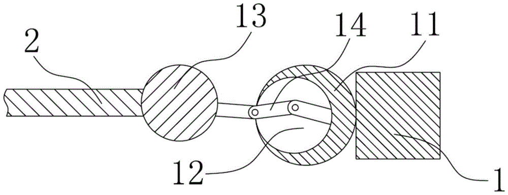 Ring-type stone secret door skeleton structure